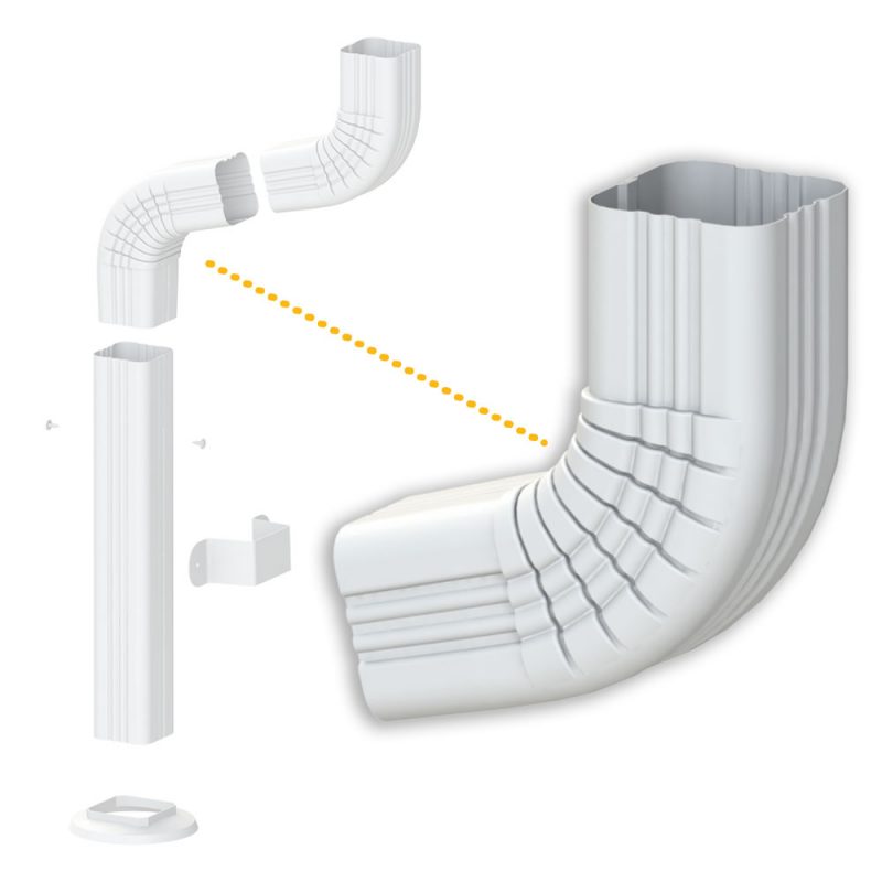 Aluminum AElbow Gutter Products Peak Products (Canada)