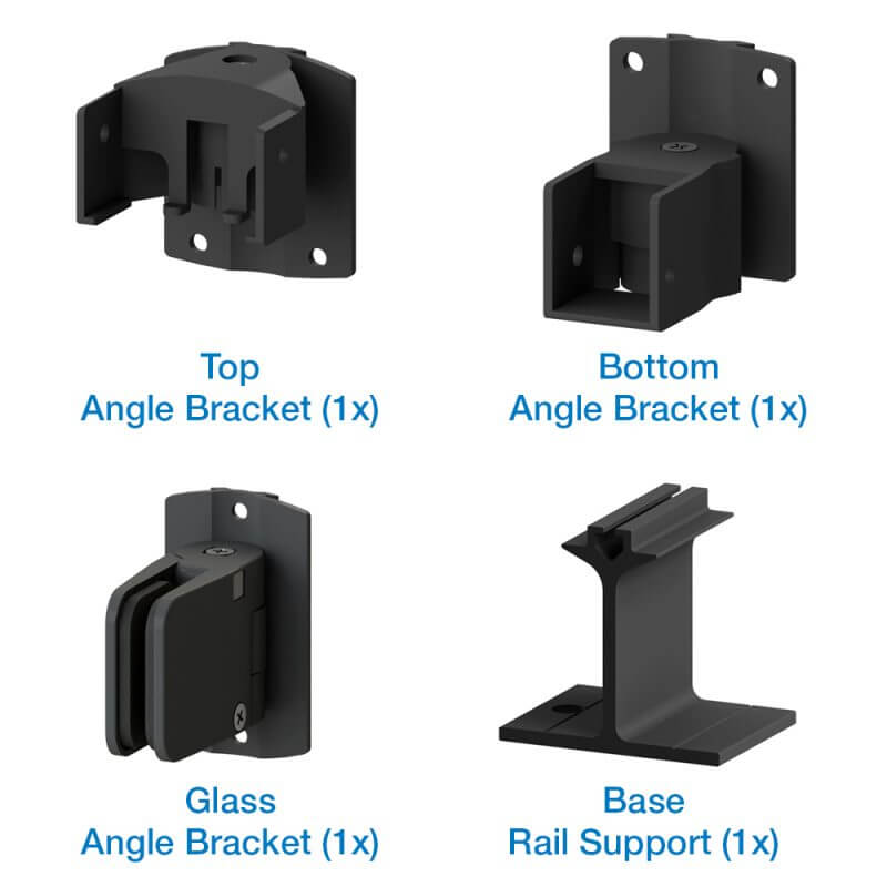Angle Bracket Kit (for Glass Panels) Peak Products (Canada)
