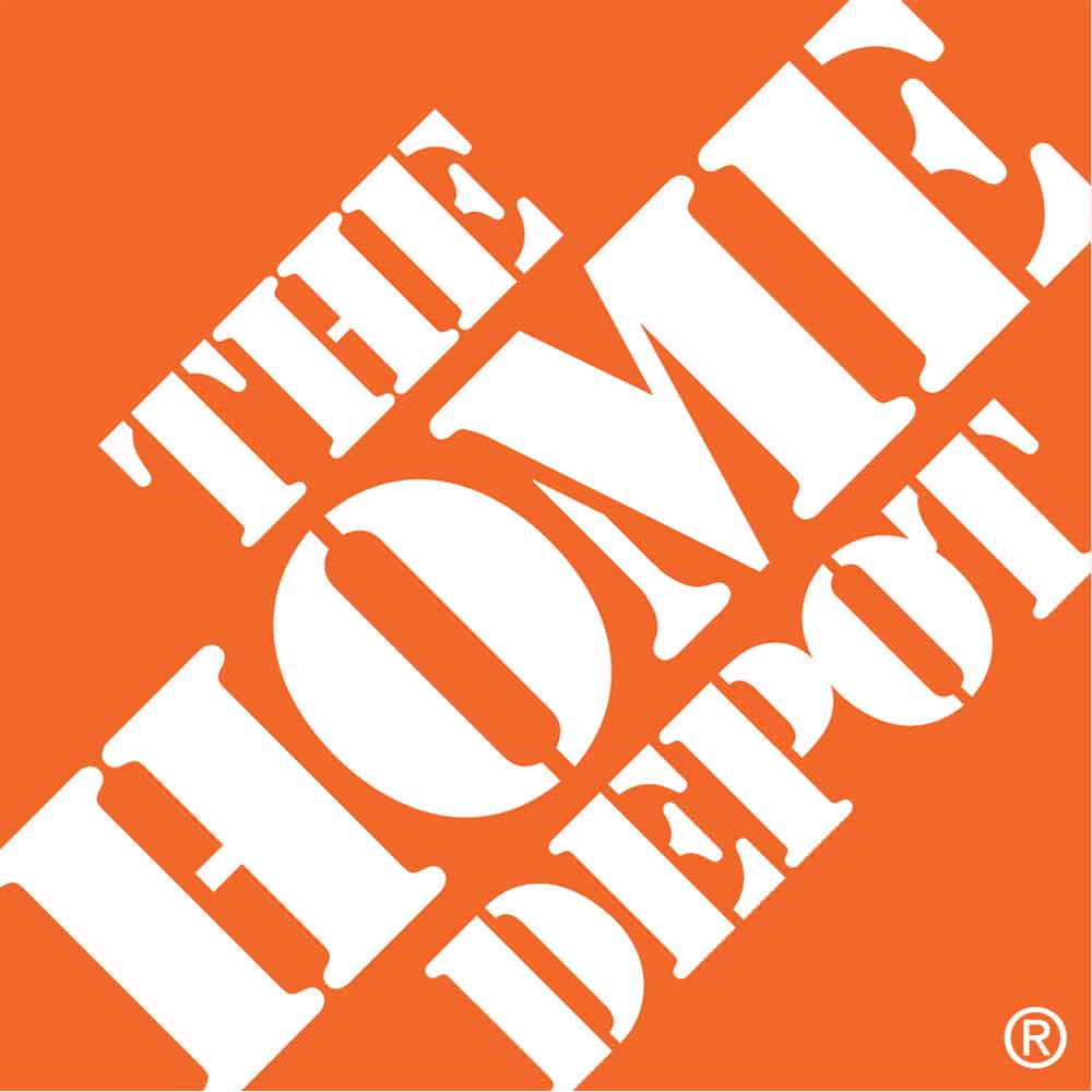 Home Depot logo.